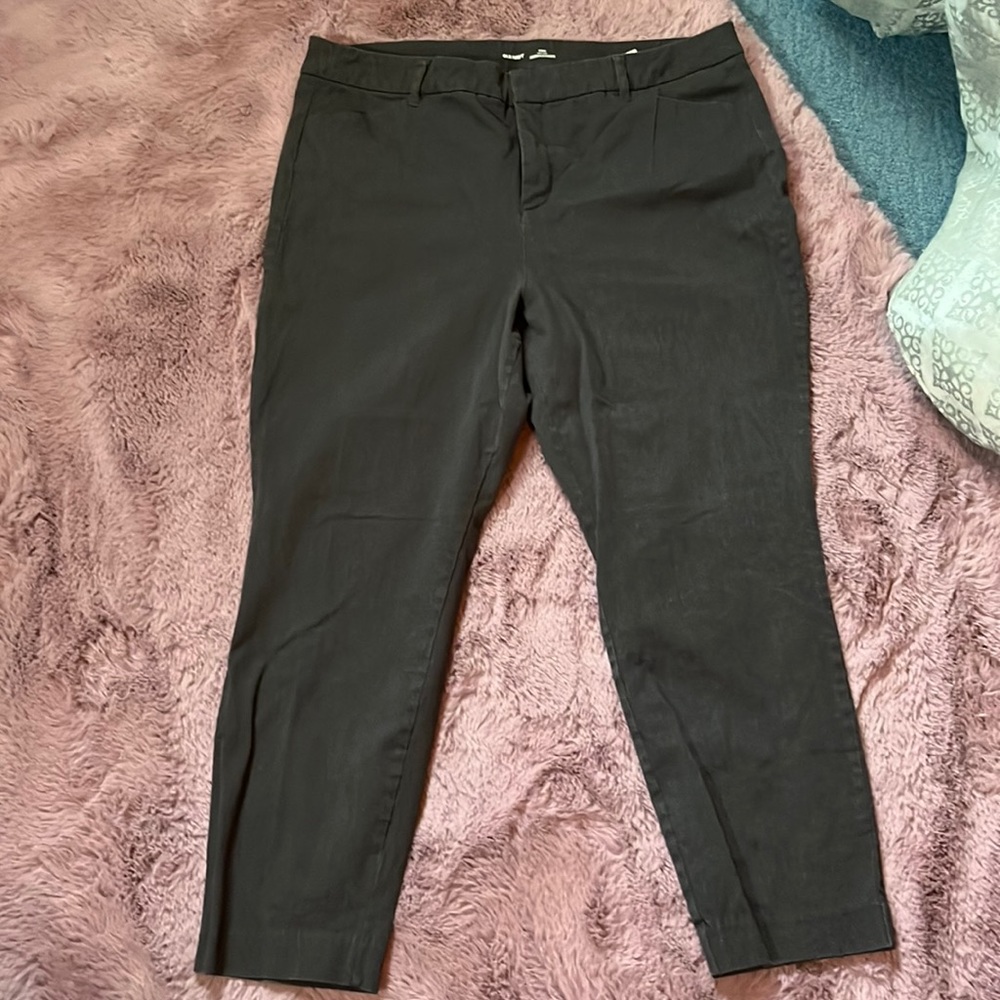 Dark grey old navy high rise- pixie size 18